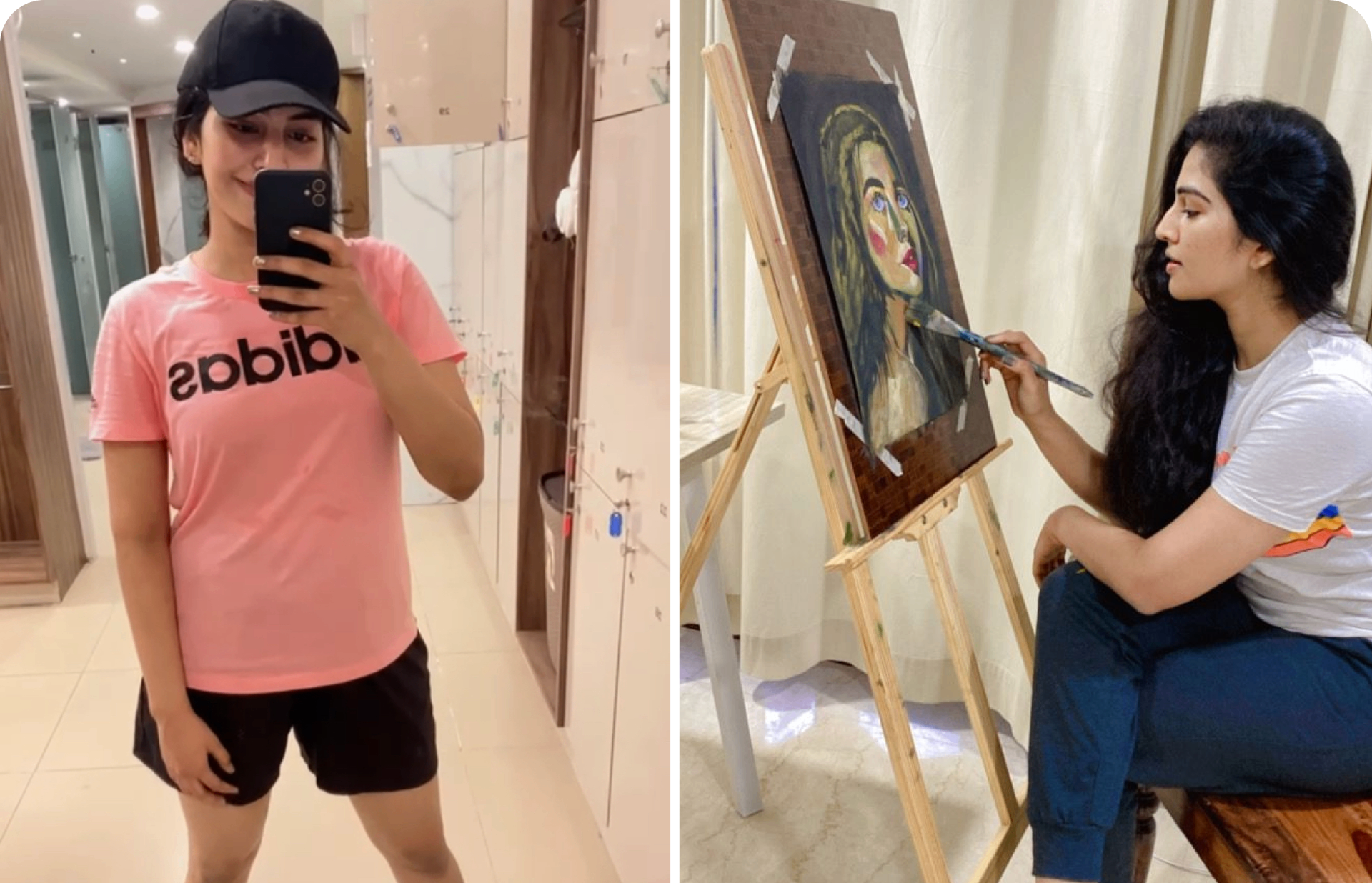 Shruti — before and after working with Vatsav