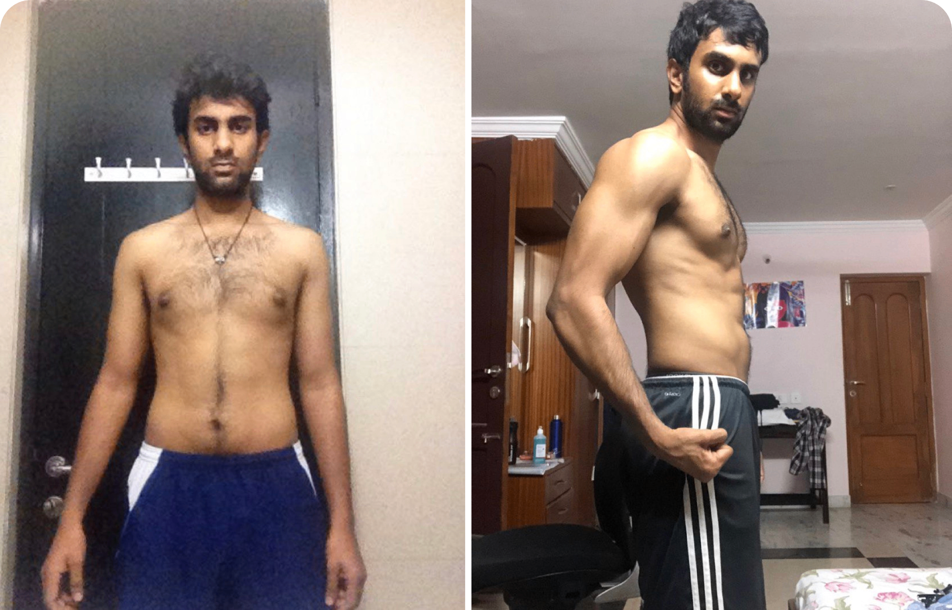 Srikrishna — before and after working with Vatsav